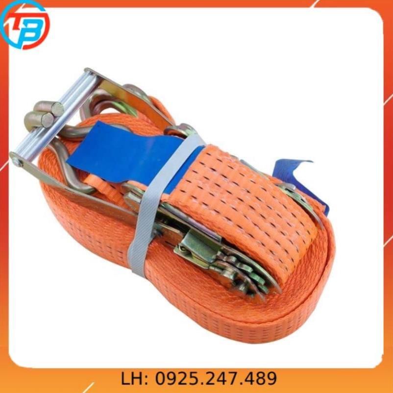 Dây cảo chằng hàng tăng đơ bản 50mm, Có Móc J, dài 1m-8m, tải trọng 3 tấn, chất liệu 100% Polyeter cường lực siêu bền