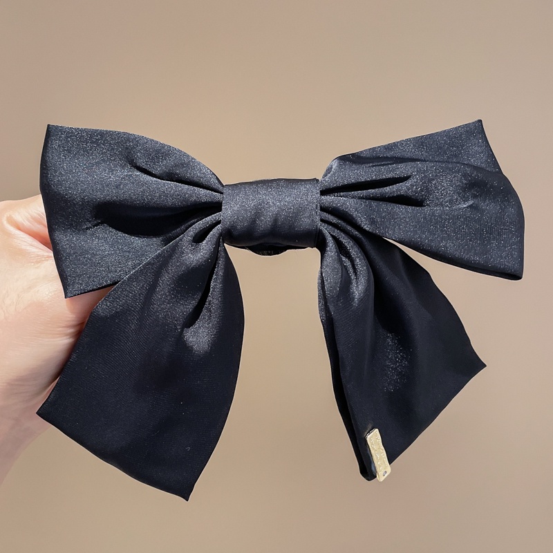 Kẹp Tóc Nơ Lớn Bằng Lưới Màu Đỏ Thời Trang Cao Cấp Phong Cách Hàn Quốc Cho Nữ