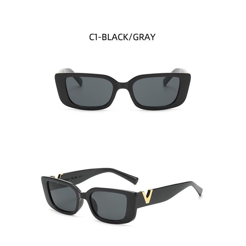 Kính Mát Gọng Vuông Nhỏ Phong Cách Âu Mỹ Cổ Điển Mới 2022