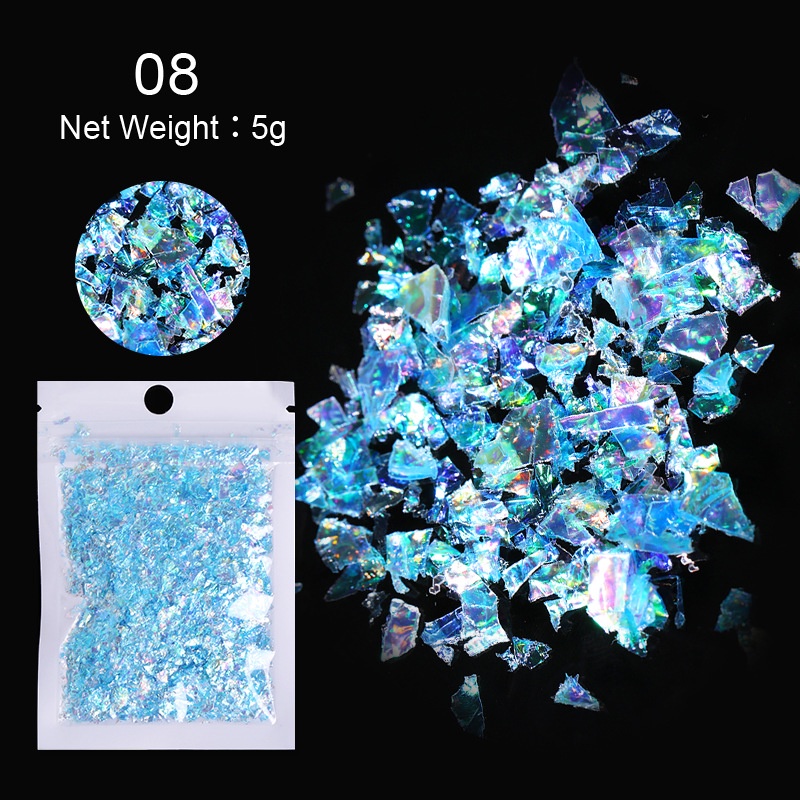 [Hàng mới về] Túi kim tuyến giấy trang trí móng tay nhiều màu sắc