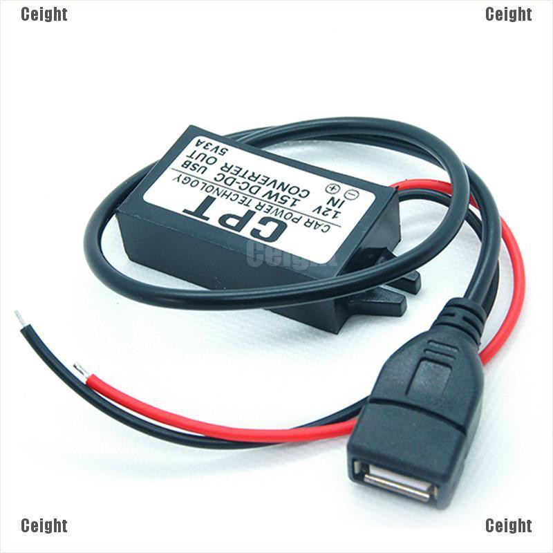 Bộ Chuyển Đổi Nguồn Dc-Dc 12v Sang 5v Usb Đầu Ra 3a 15w