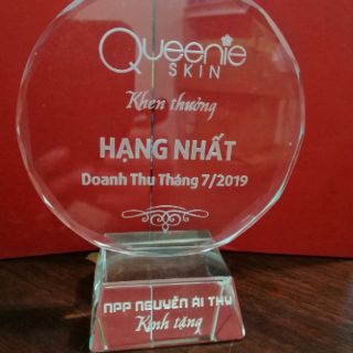 Combo Cúp Phale + cúp thủy tinh D12cm