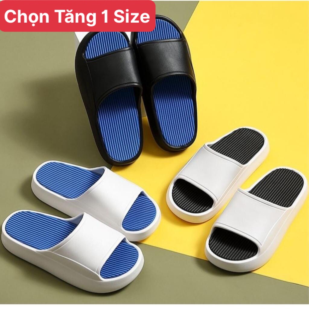 ( Xả Kho ) Dép Quai Ngang Nữ Nam Kiểu Dáng Bánh Mỳ Siêu Nhẹ Tăng Chiều Cao