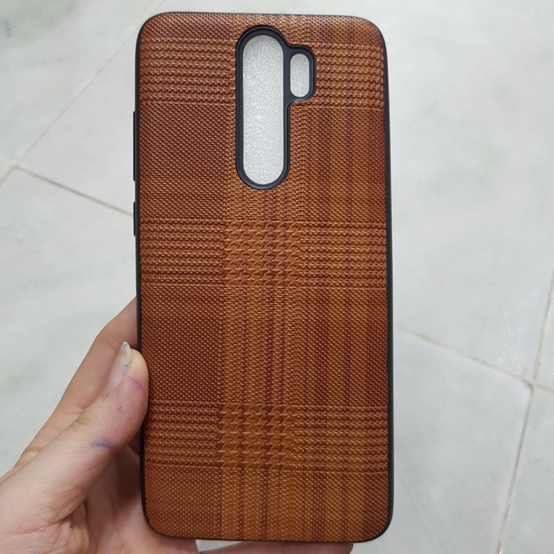 Ốp Xiaomi Redmi Note 8pro dẻo kiểu giả vải thời trang