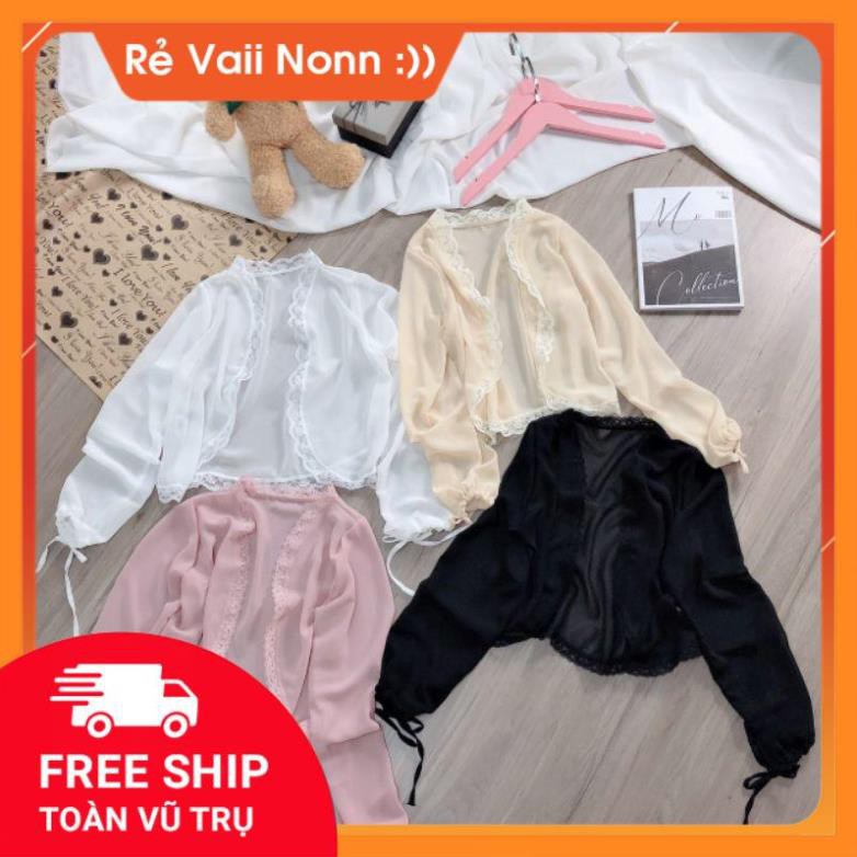 🌈FREESHIP🌈 [Mã FASHIONT4WA2 giảm 10K đơn 50K] Áo khoác voan lửng vải cực đẹp