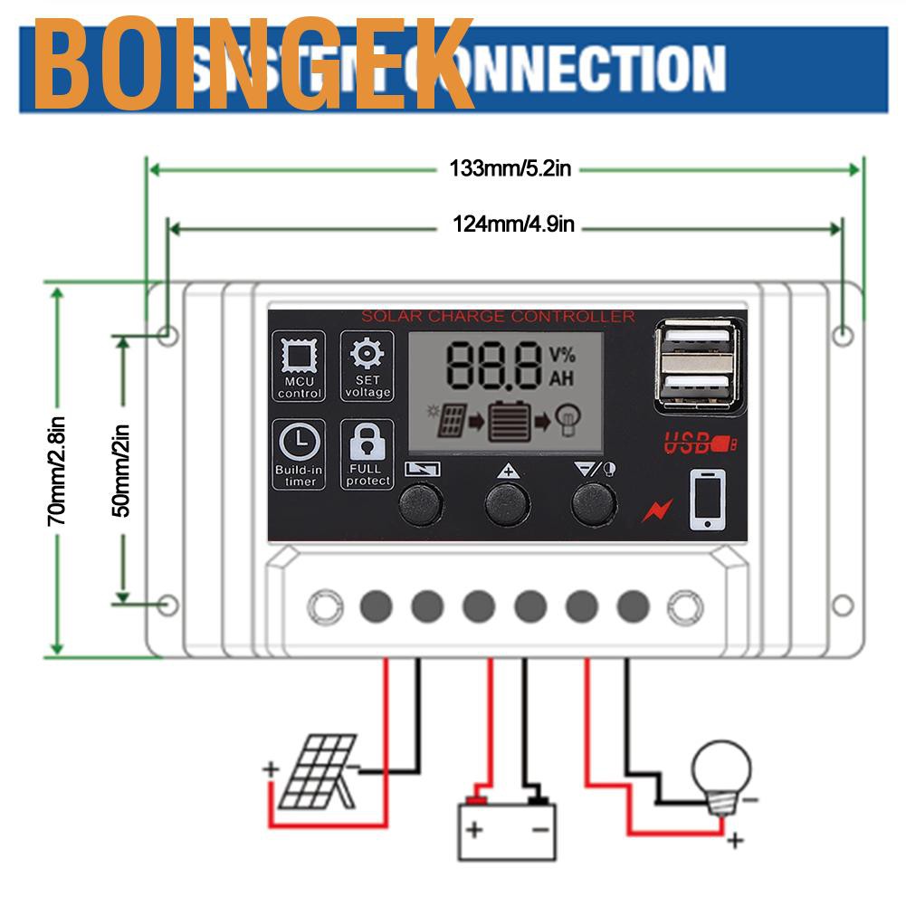 Bảng Mạch Điều Khiển Sạc Năng Lượng Mặt Trời Bongek Pwm