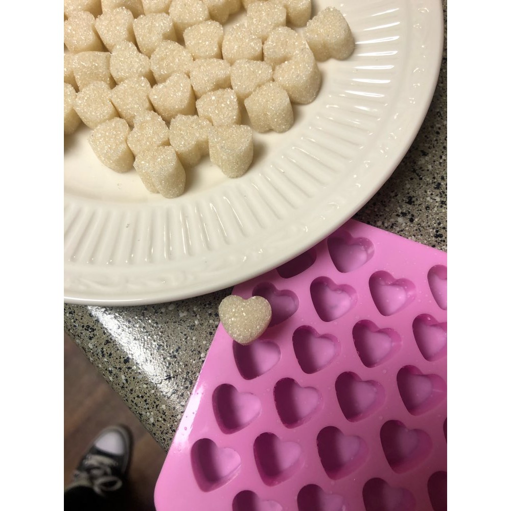 Khuôn silicon 55 trái tim nhí làm kẹo,rau câu,pudding,thạch,socola