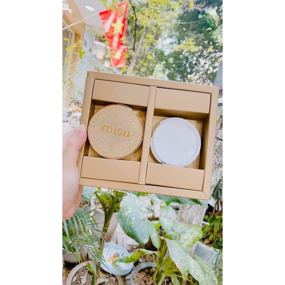 Phấn Nước MISU GLOW CUSHION màu 21 SPF 50 PA+++ tặng kèm 1 lõi