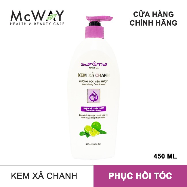 SAROMA KEM XẢ CHANH 450ML