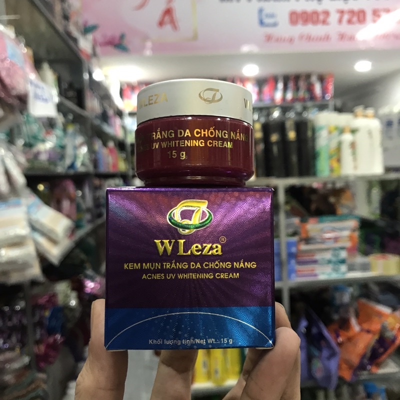 Kem Mụn Trắng Da Chống Nắng WLEZA 15g