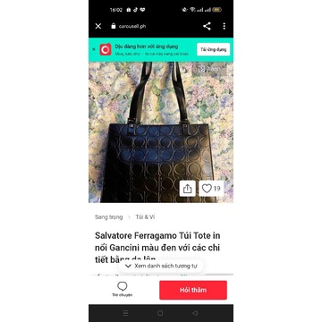 Túi xách si hiệu Salvatore Ferragamo