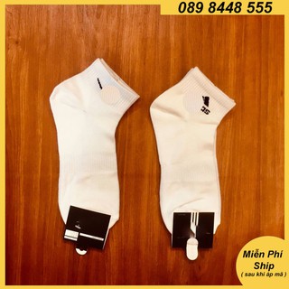 Tất Cotton Trắng Phụ Kiện Đá Bóng Nam Loại Lửng Sợi Dệt, Vớ Thể Thao Thời Trang Rẻ Đẹp - 2evshop