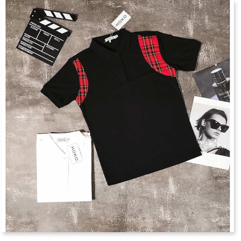 Áo thun nam cổ trụ phối VIỀN ĐỎ ĐEN SIÊU ĐẸP , FORM CHUẨN CHO CÁC ANH EM THỜI TRANG LANA FASHION