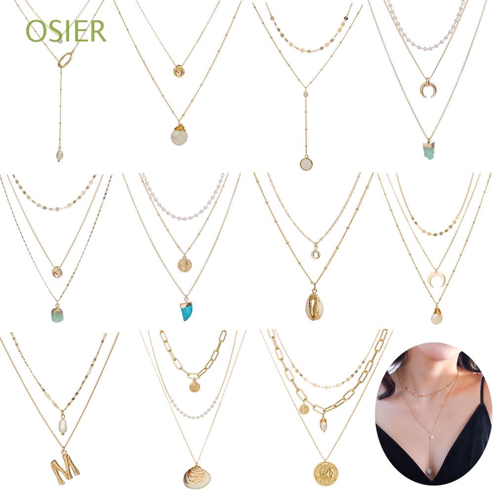 Vòng cổ nhiều lớp phong cách Bohemian thời trang cho nữ