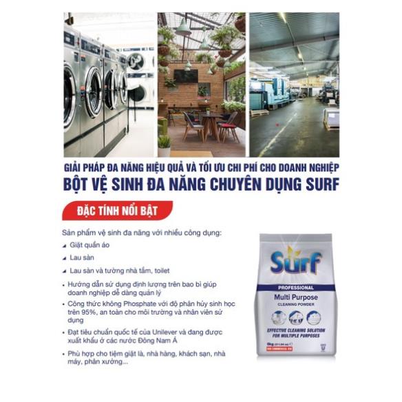 Bột giặt SURF đa năng chuyên dụng 6kg Professional vệ sinh nhà cửa ngát hương xuân 6 kg