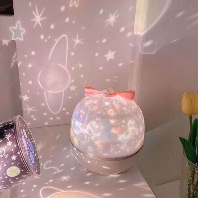 Đèn ngủ chiếu sao 3D [FREE SHIP] đèn ngàn sao chiếu trần xoay tự động kèm phát nhạc làm quà tặng cho bé | BigBuy360 - bigbuy360.vn