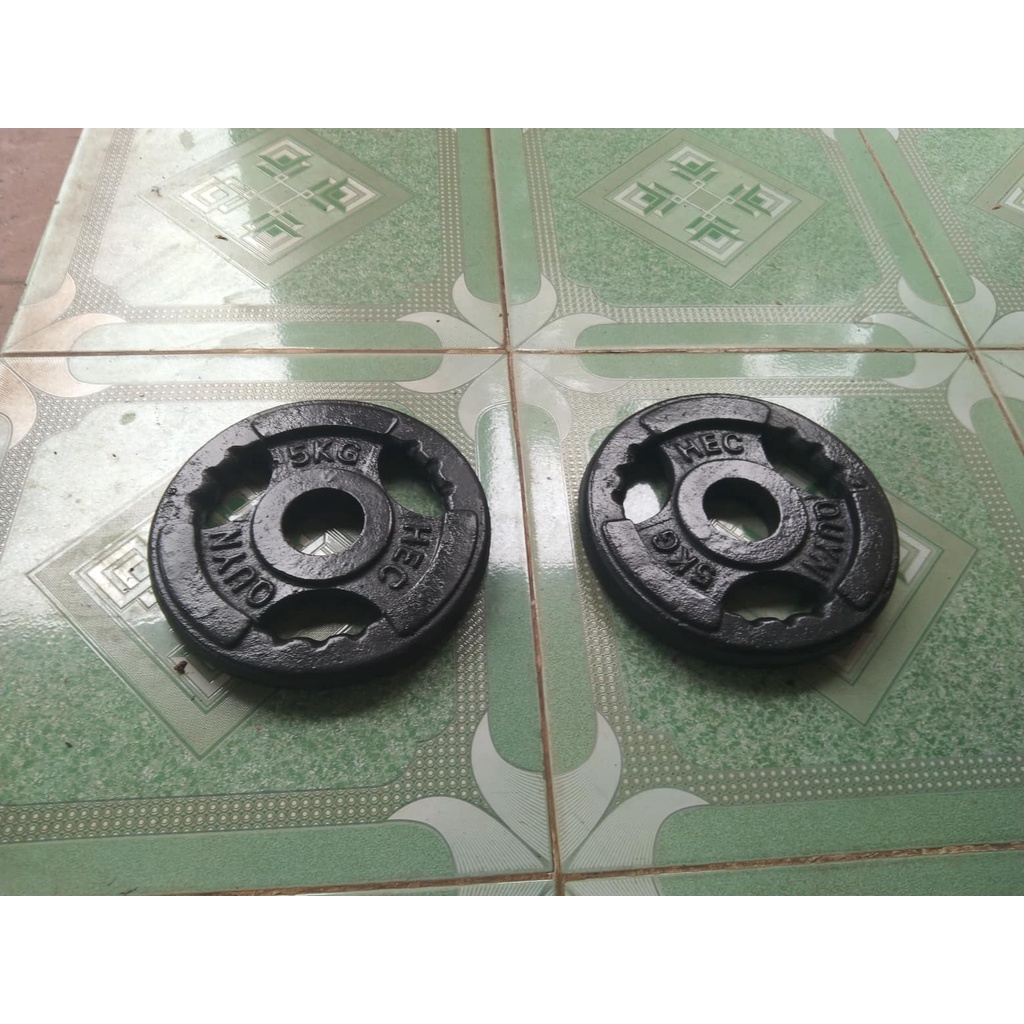 Tạ Bánh 5kg Lỗ To Phi 50 Gang Đúc