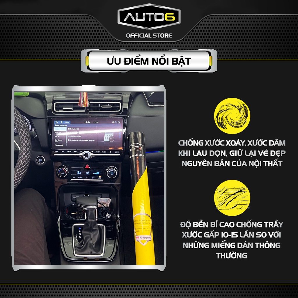 HYUNDAI CRETA: Film dán PPF CAO CẤP Trong suốt, chống xước che mờ vết xướcc nội thất ô tô - AUTO6