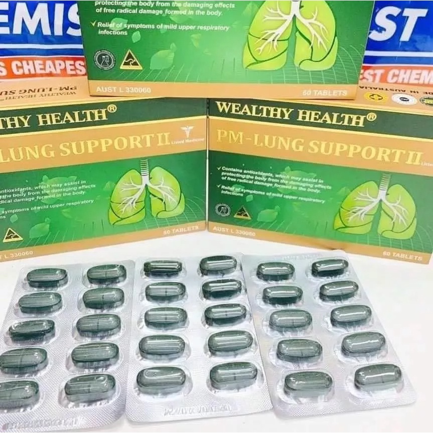 Viên Uống Bổ Phổi Wealthy Health Pm Lung Support Ii Hộp 60 Viên Của Úc - Hàng Úc 2279