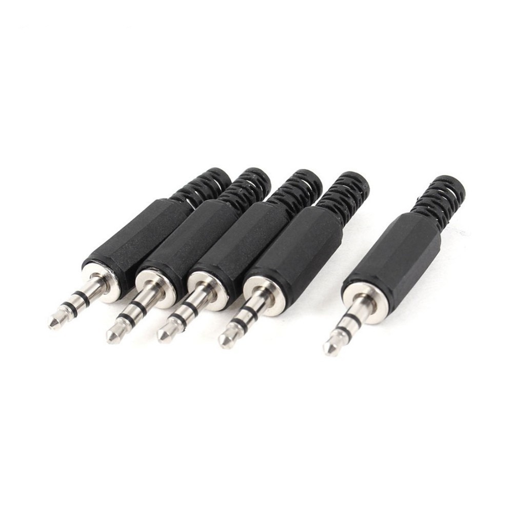 Bộ 5 Jack Cắm Tai Nghe LX1 3.5mm Màu Đen