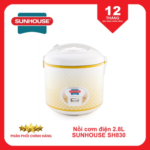 [Mã ELHADEV giảm 4% đơn 300K] Nồi cơm điện 2.8L SUNHOUSE SH830