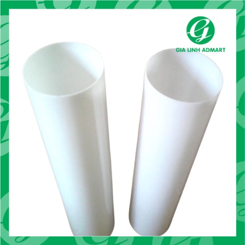 Ống nhựa mica trắng đục 15cm không vết nối