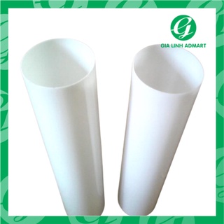 Ống nhựa mica trắng đục 15cm không vết nối