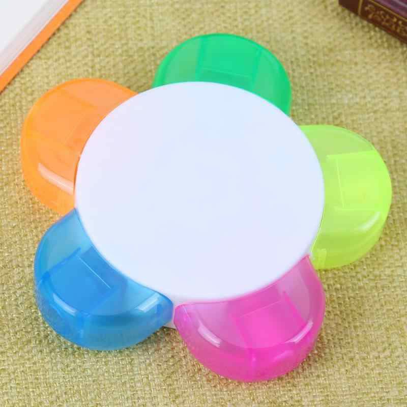 Bút đánh dấu - bút dạ quang bông 5 màu - cánh hoa in 2 mặt ảnh - bút ghi nhớ