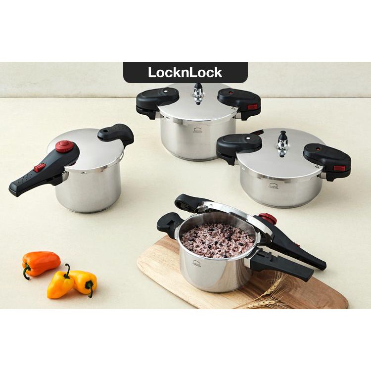 Nồi áp suất inox đáy từ Lock&Lock LYD1182 3L, LYD2182 4L nấu nhừ thức ăn - BABYHOPSG