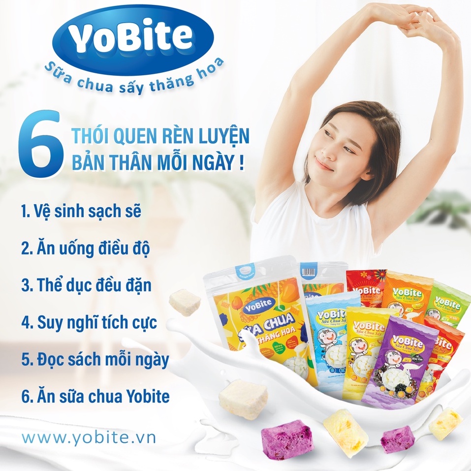 Sữa chua sấy thăng hoa Yobite-Vị Xoài 35grams - Ăn dặm cho bé - Hỗ trợ tiêu hóa, tăng sức đề kháng