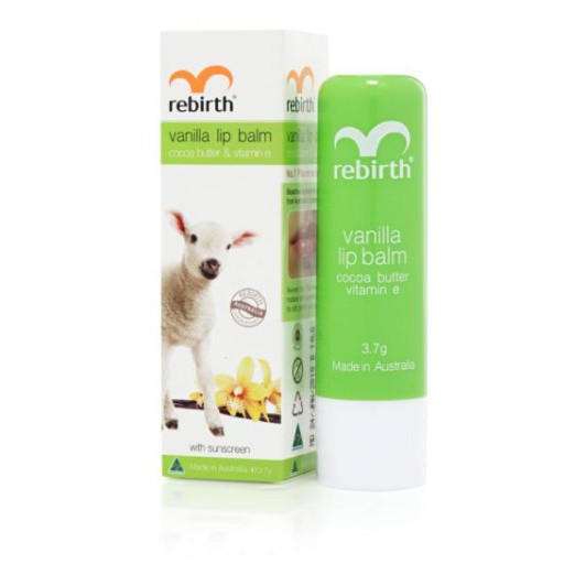 son dưỡng môi rebirth vanilla lip balm (thỏi)