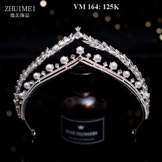 Vương miện đính đá vs ngọc ( MS 164)