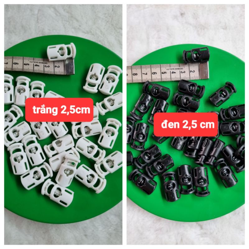 com bo 500 nút chặn nhựa