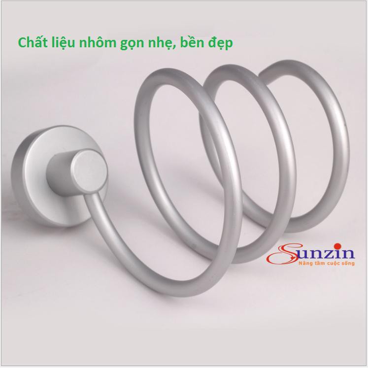 Giá treo máy sấy tóc Sunzin, chất liệu nhôm