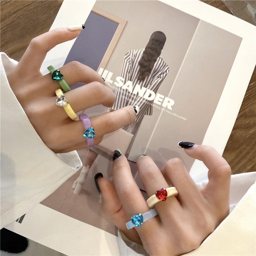 Nhẫn Hình Trái Tim Phong Cách Retro Dành Cho Nữ|Trang Sức Thời Trang Cho Bé Gái