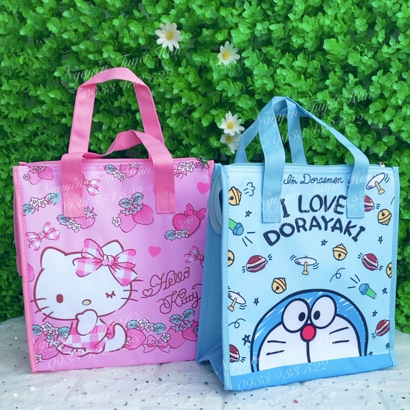 Túi giữ nhiệt nóng lạnh Hello Kitty - Doremon Doraemon