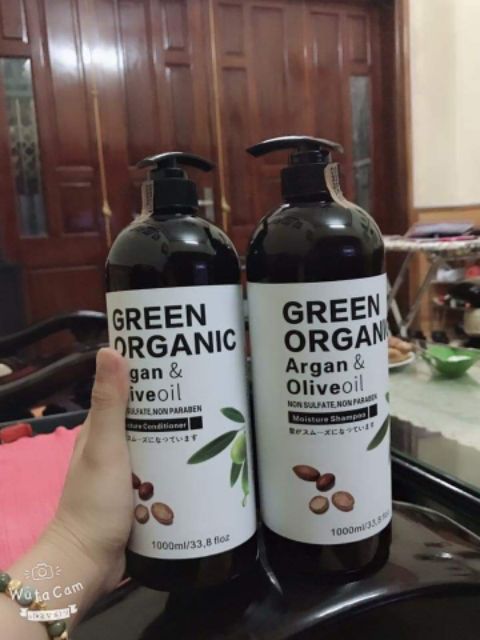 Dầu Gội Xả Phục Hồi Mềm Mượt Green Organic (Hương Nước hoa) 1000ml*2