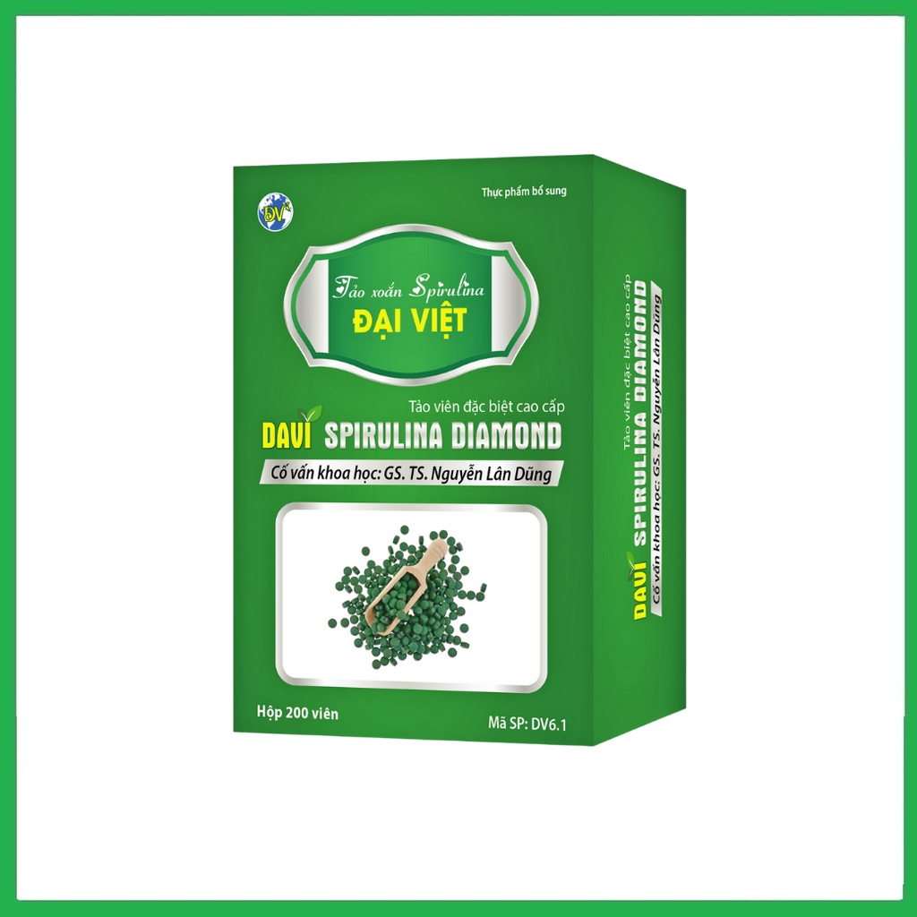 Tảo Xoắn Spirulina - Tảo Xoắn Đại Việt - Hàm Lượng Tảo 100% - Bổ Sung Dinh Dưỡng - Tăng Cường Sức Khỏe, Sức Đề Kháng