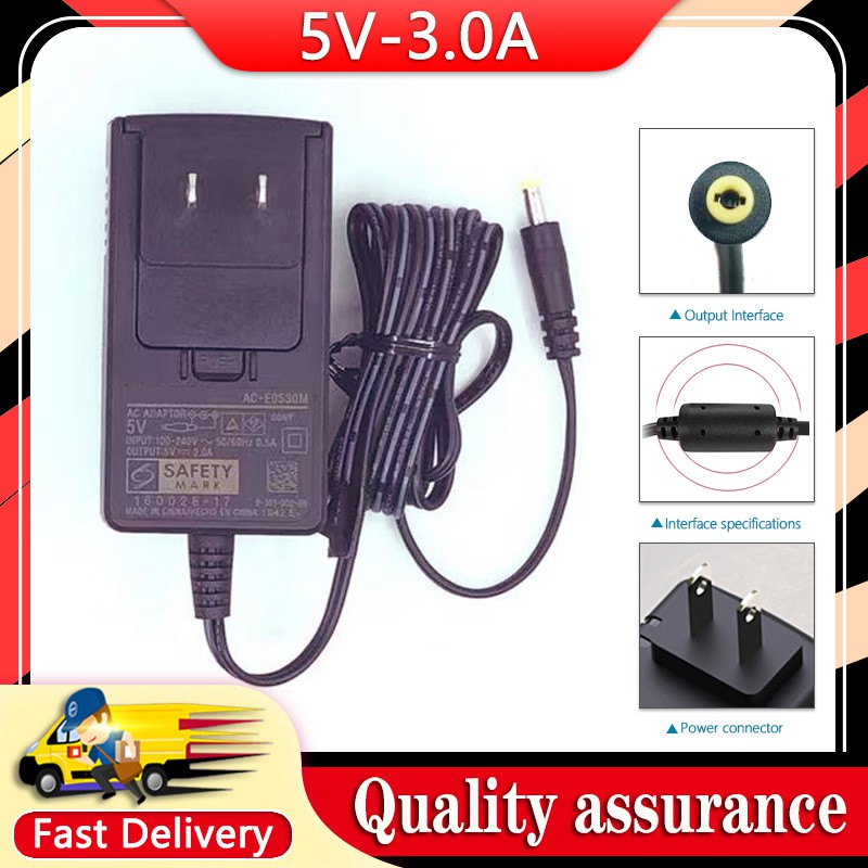 Bộ chuyển đổi AC / DC thương hiệu 5V 3A mới cho SONY SRS-XB30 AC-E0530M SRS-XB41 Bộ sạc đế loa di độ