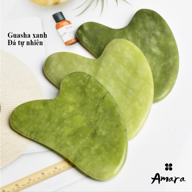 Đá guasha massage mặt, Cây lăn massage mặt giúp thon gọn nâng cơ trẻ hóa làn da