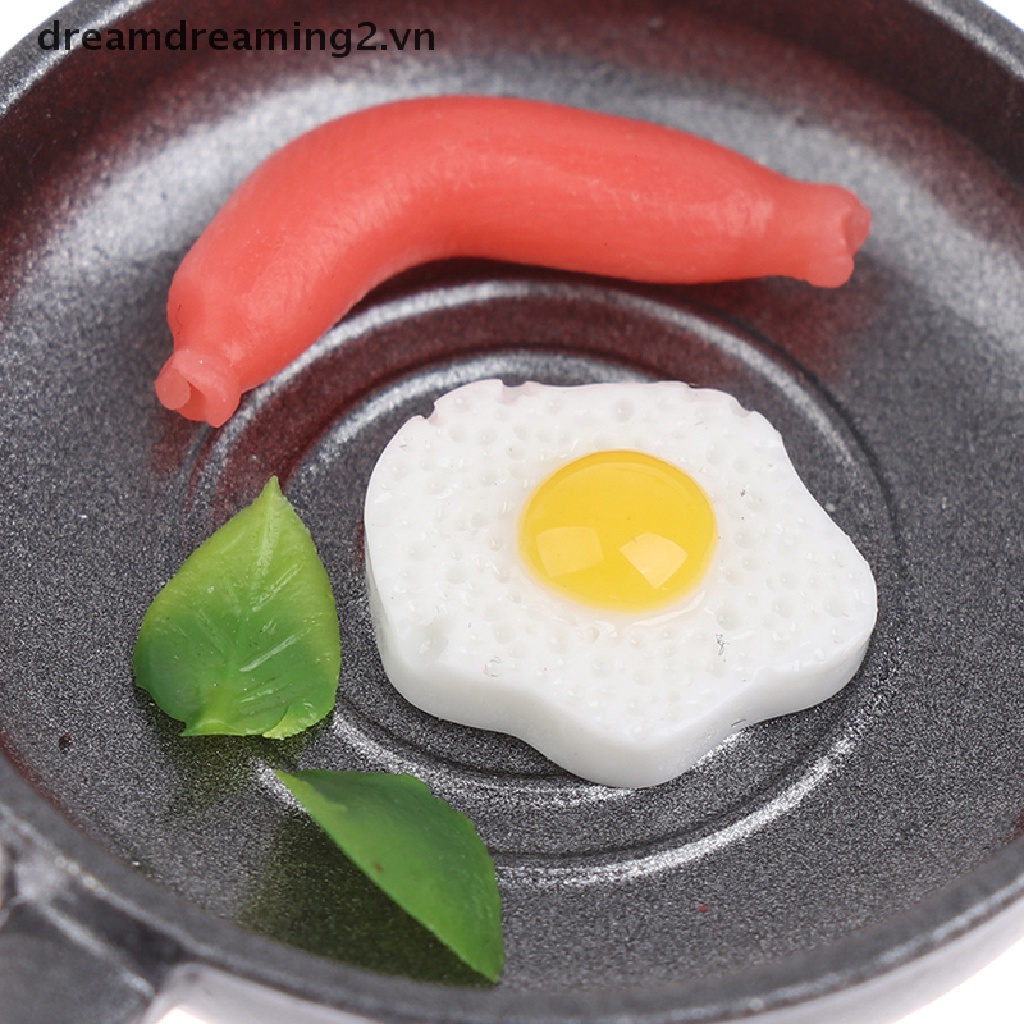 Mô Hình Chảo Chiên Trứng Tỉ Lệ 1: 12 Trang Trí Nhà Búp Bê