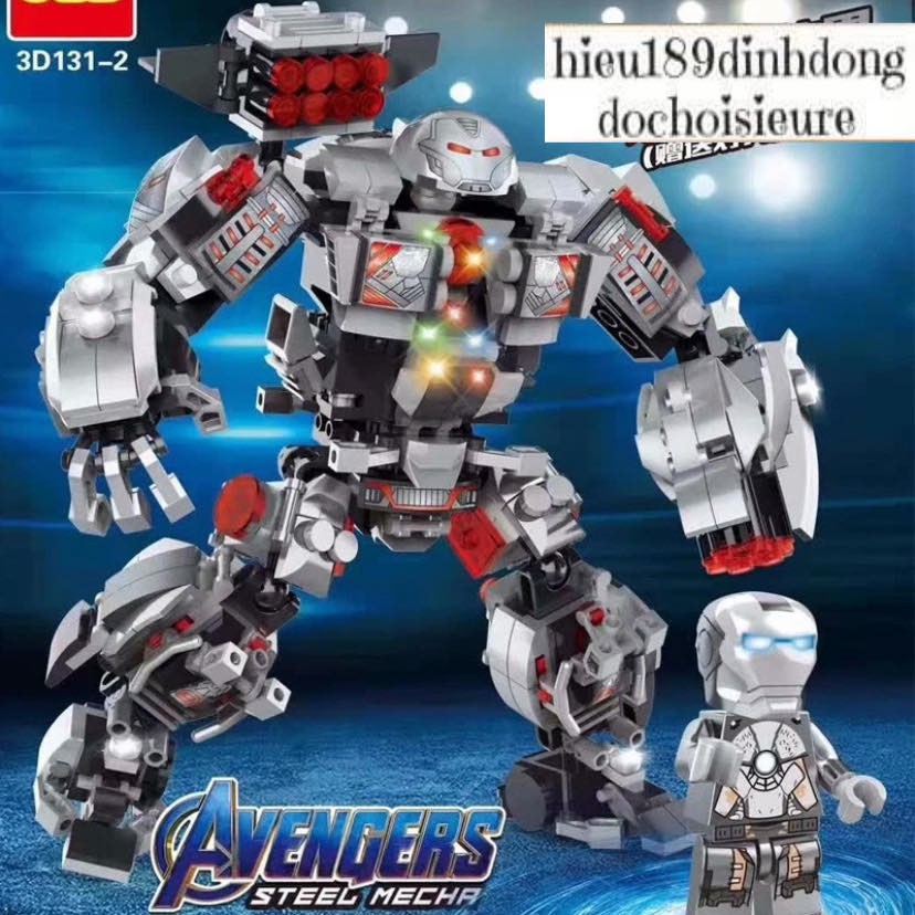 Lắp ráp xếp hình siêu anh hùng 3d131 : bộ giáp warmachine