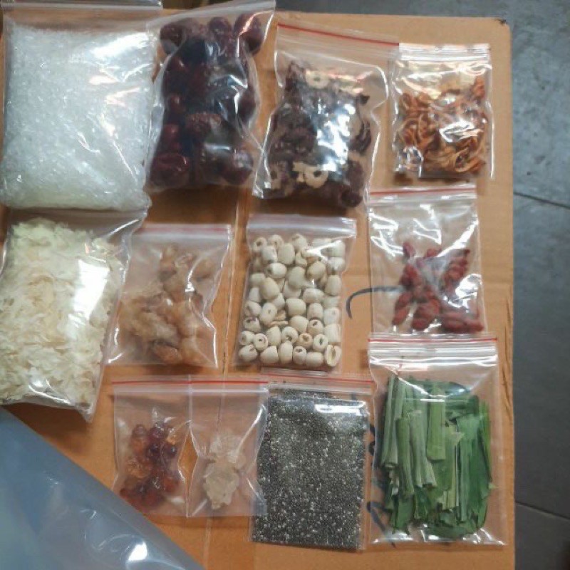 Set chè dưỡng nhan 400g nấu 11 chai