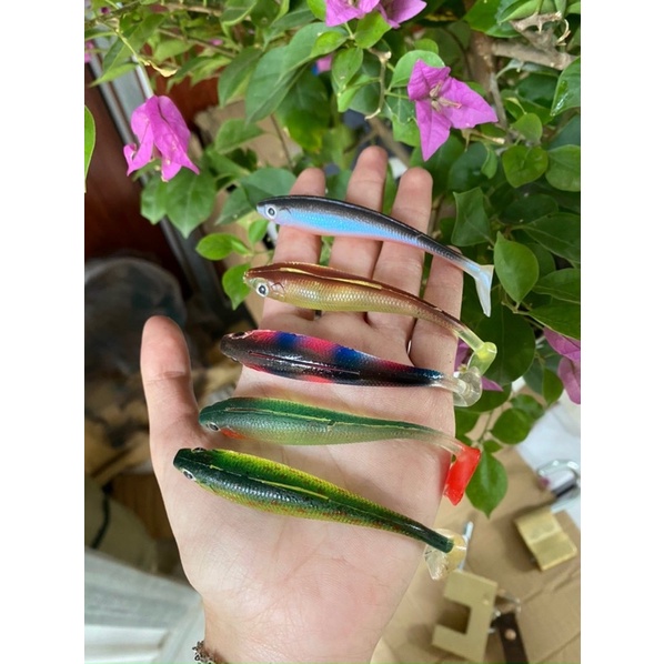 Mồi mềm câu cá lóc NFF có rãnh 9cm/5g