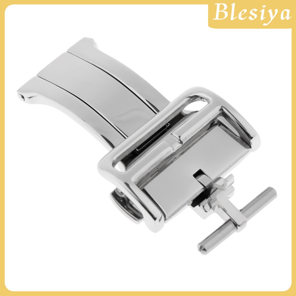 (Hàng Mới Về) Dây Đồng Hồ Đeo Tay Bằng Thép Không Gỉ Khóa Bướm