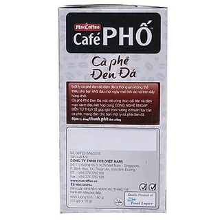 Cà Phê Đen Đá Cafe Phố 160g (10 gói x 16g)