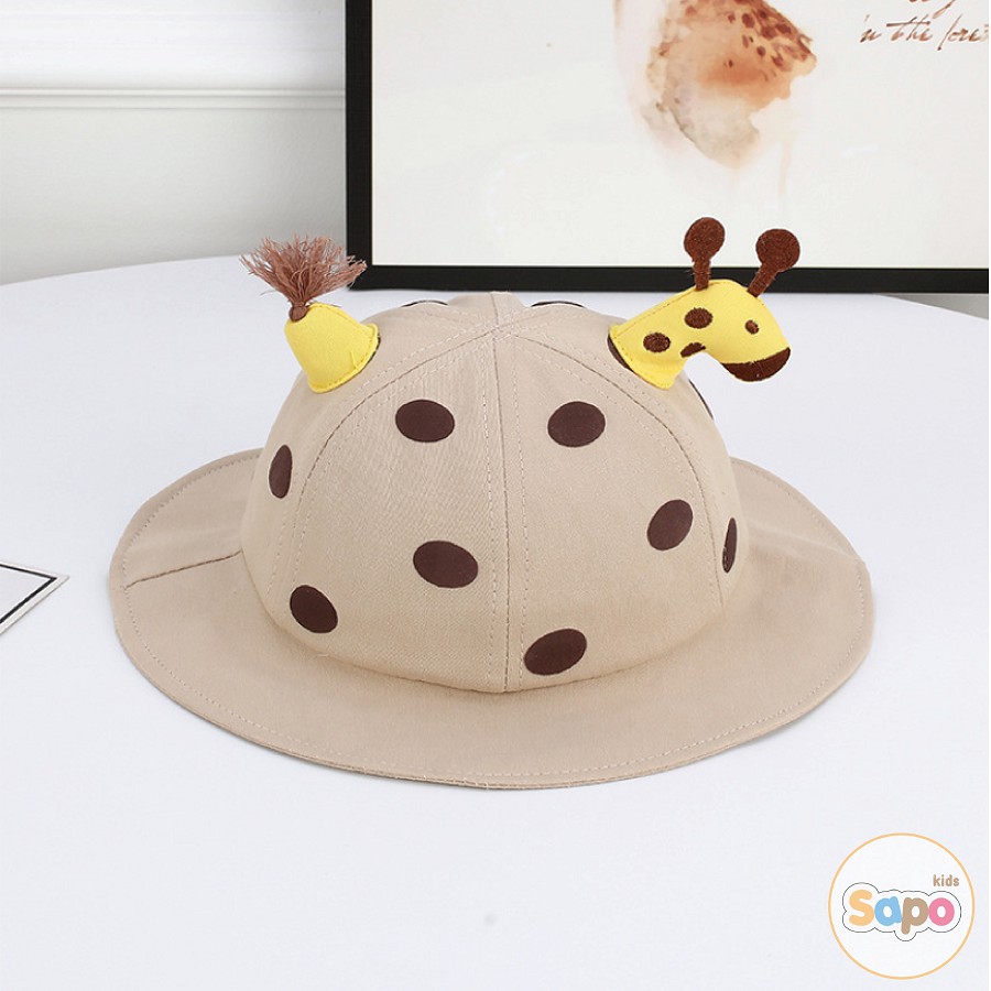 Mũ vành hươu cao cổ 3D cho bé từ 6 tháng đến 2 tuổi thời trang trẻ em SAPO KIDS