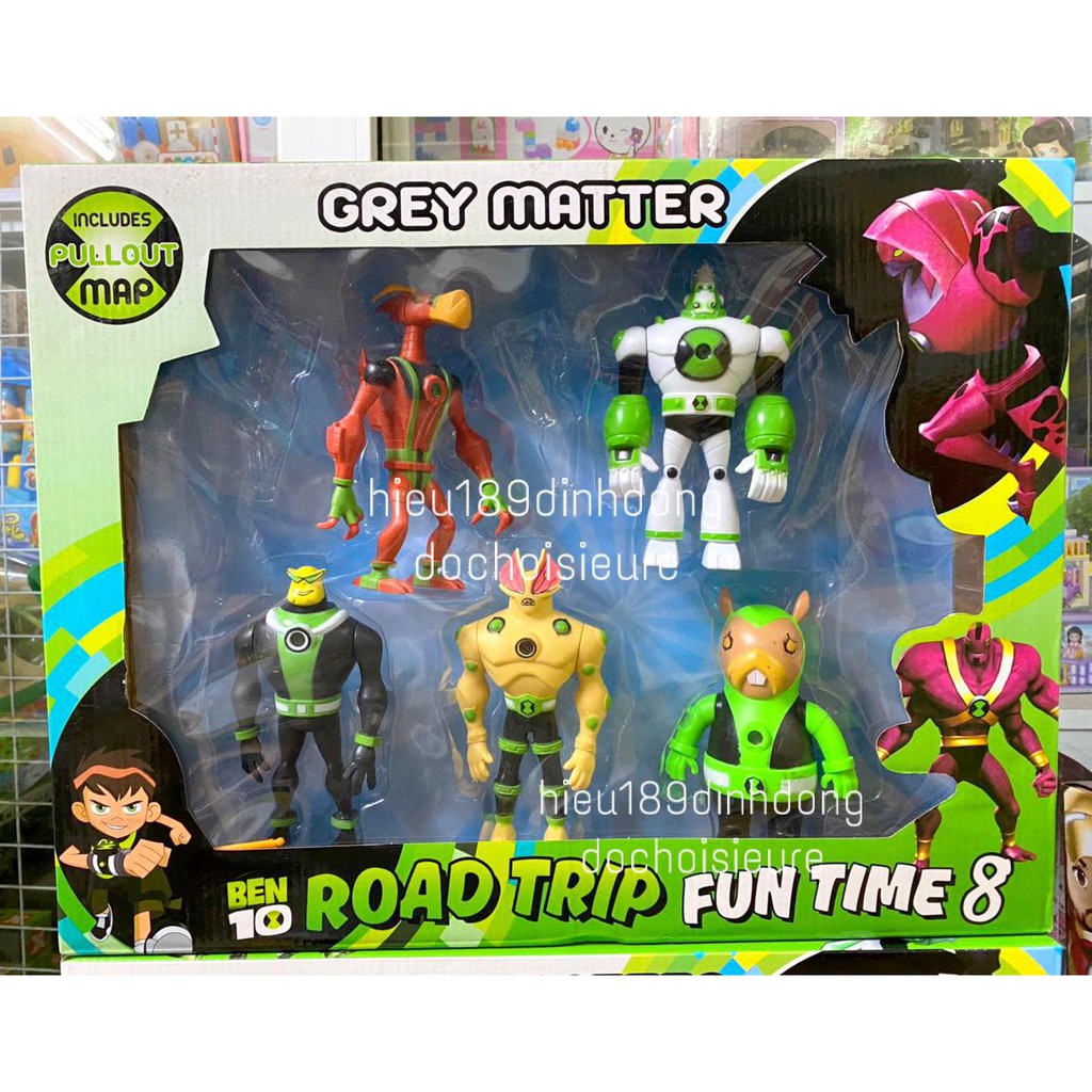 Ben10: Bộ mô hình gồm nhiều nhân vật ben 10 size to (khách chat chọn mẫu hoặc shop gửi mẫu ngẫu nhiên)