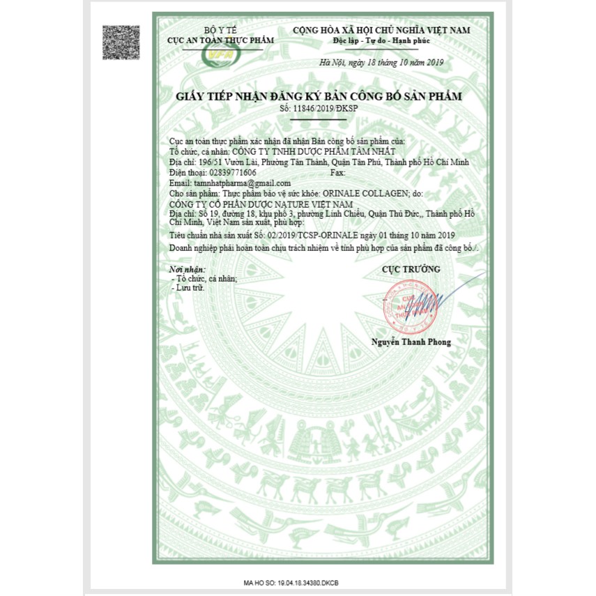 ORINALE COLLAGEN - viên uống trắng da- giảm nám- Ngăn ngừa sự lão hóa | Thế Giới Skin Care