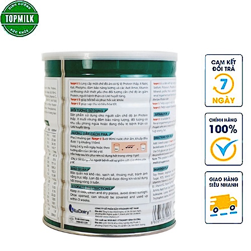 Sữa Nepro 1 dành cho người bệnh thận có URÊ huyết tăng - Hộp 900g